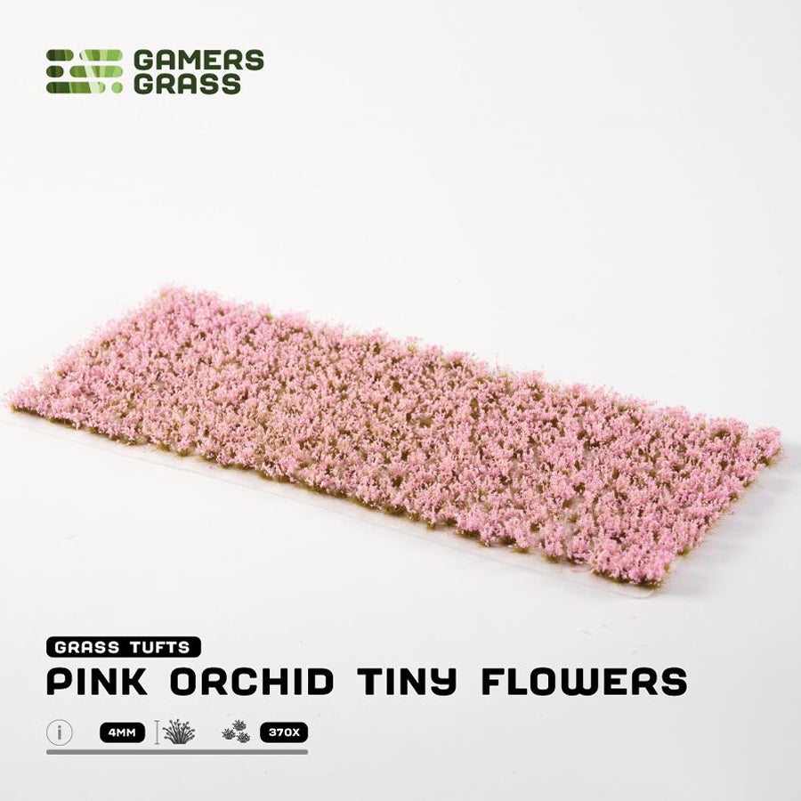 Gamers Grass: Flower Tufts - Pink Orchid Tiny (Wild / 4mm / x370)