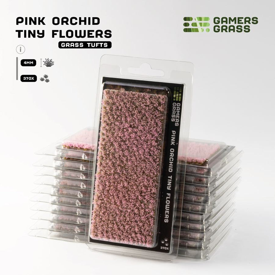 Gamers Grass: Flower Tufts - Pink Orchid Tiny (Wild / 4mm / x370)