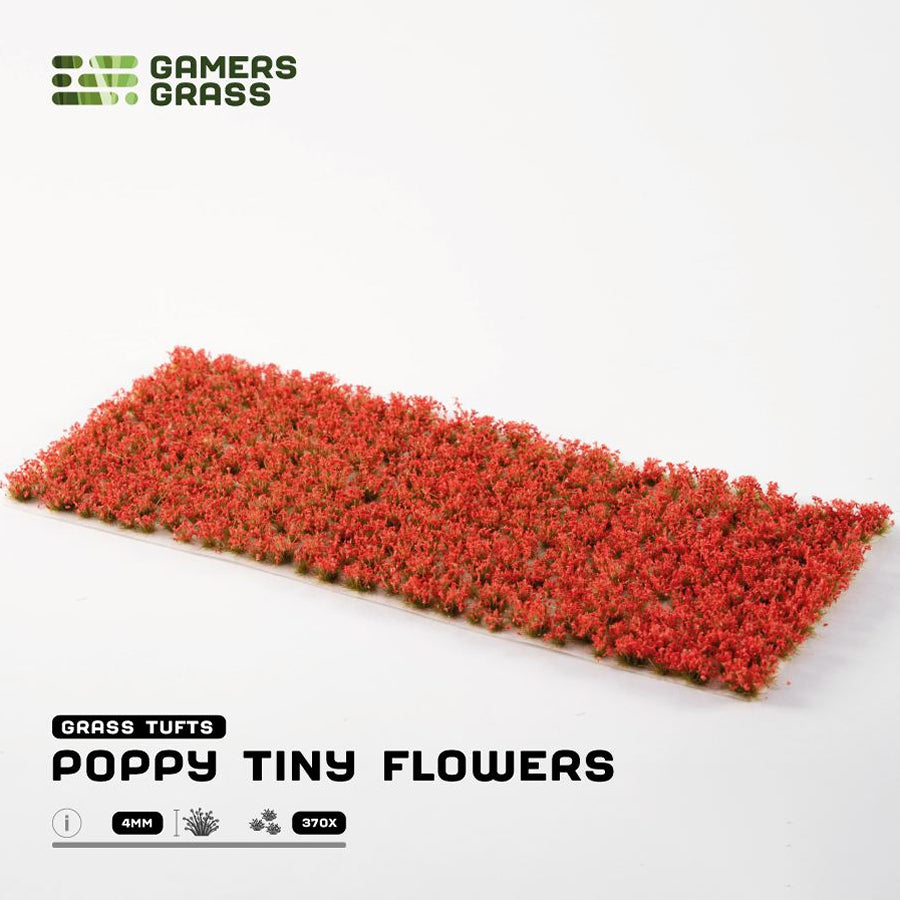 Gamers Grass: Flower Tufts - Poppy Tiny (Wild / 4mm / x370)