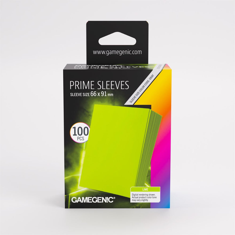 Gamegenic Sleeves: Prime - Lime Green (66x91mm / 100 Count)