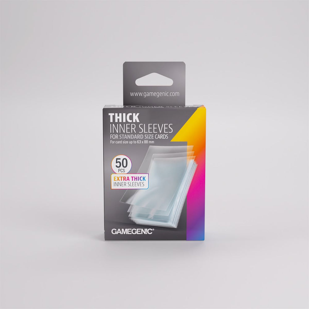 Gamegenic Sleeves: Thick Inner Sleeves (63x88mm / 50 Count)