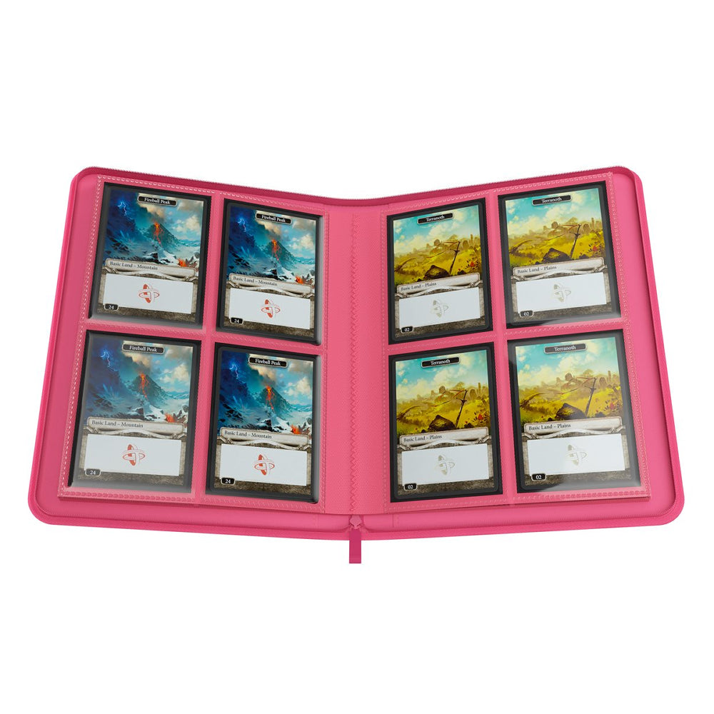 Gamegenic Zip-Up Album: Pink (4 Pocket / Holds 160)