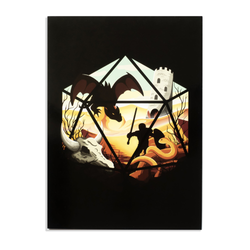 GlassStaff: Greeting Card - D20 Dragon