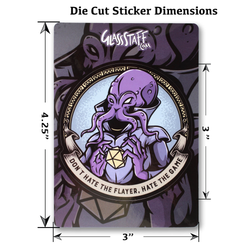 GlassStaff Stickers: Don't Hate the Flayer