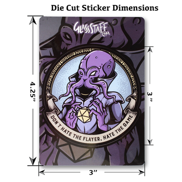 GlassStaff Stickers: Don't Hate the Flayer