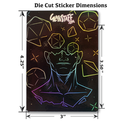 GlassStaff Stickers: Head in the Game