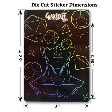 GlassStaff Stickers: Head in the Game