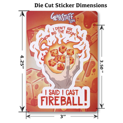 GlassStaff Stickers: I Cast Fireball!