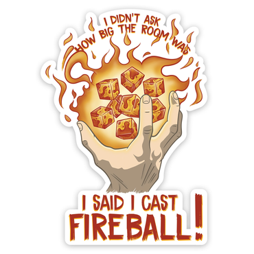 GlassStaff Stickers: I Cast Fireball!