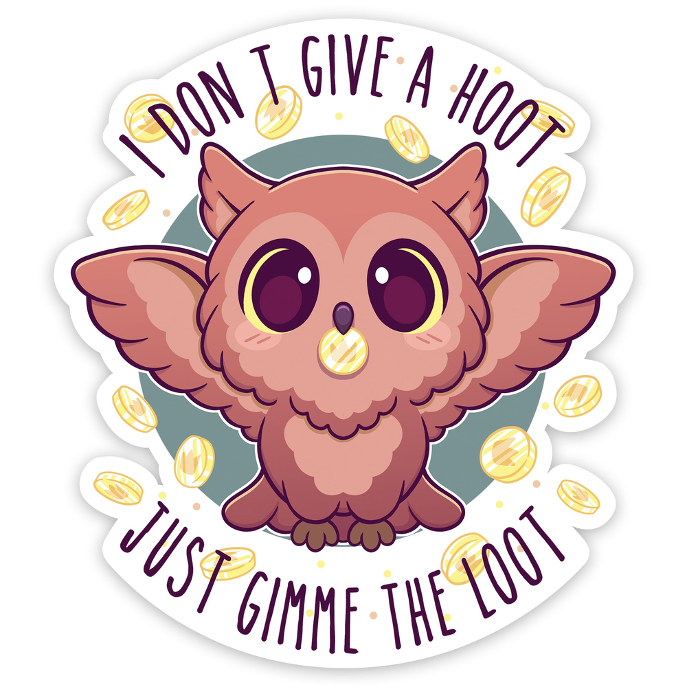 GlassStaff Stickers: I Don't Give A Hoot