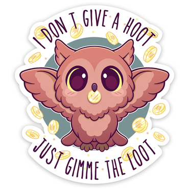 GlassStaff Stickers: I Don't Give A Hoot