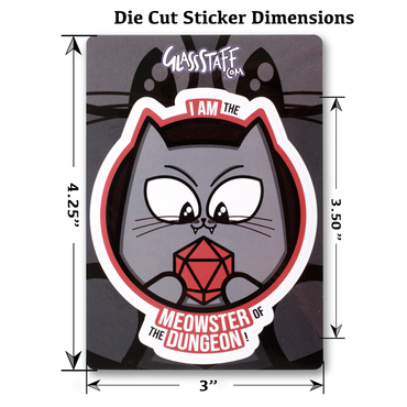GlassStaff Stickers: Meowster of the Dungeon