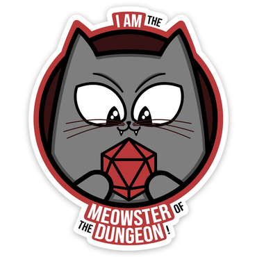 GlassStaff Stickers: Meowster of the Dungeon