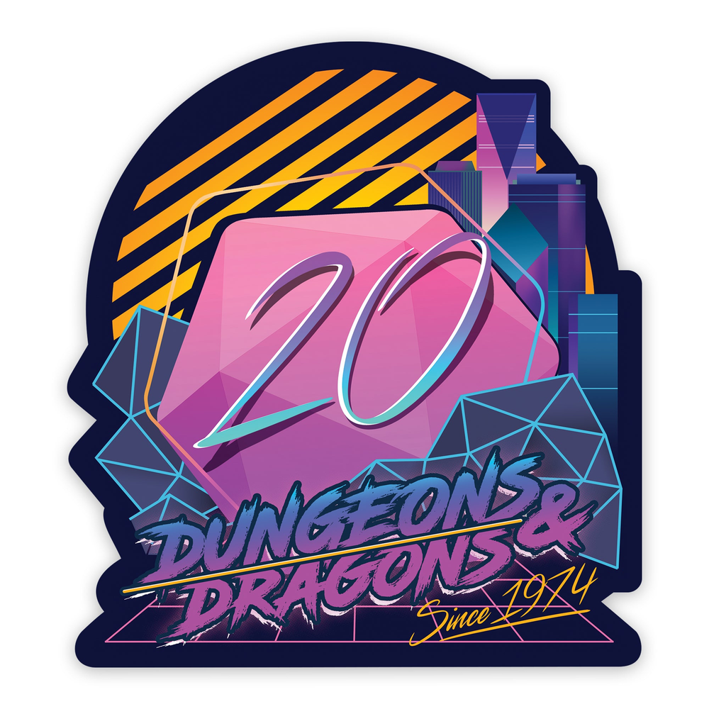 GlassStaff Stickers: Retro D20