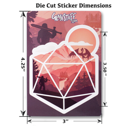 GlassStaff Stickers: The D20 Hero
