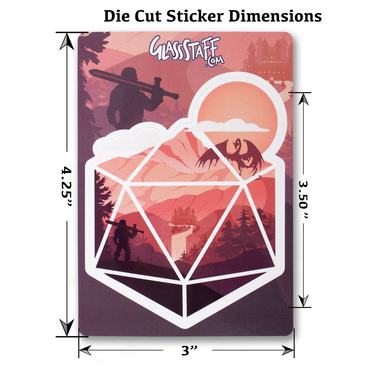 GlassStaff Stickers: The D20 Hero