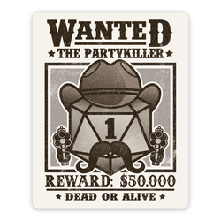 GlassStaff Stickers: Wanted Partykiller