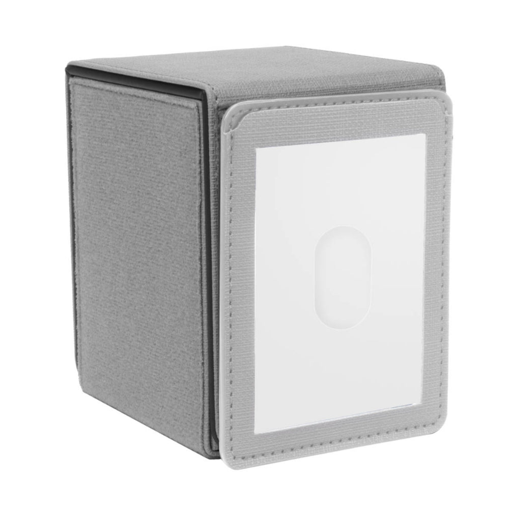 Ultra PRO Deck Box: Alcove Flip Patchcraft - Gray (Holds 100+)