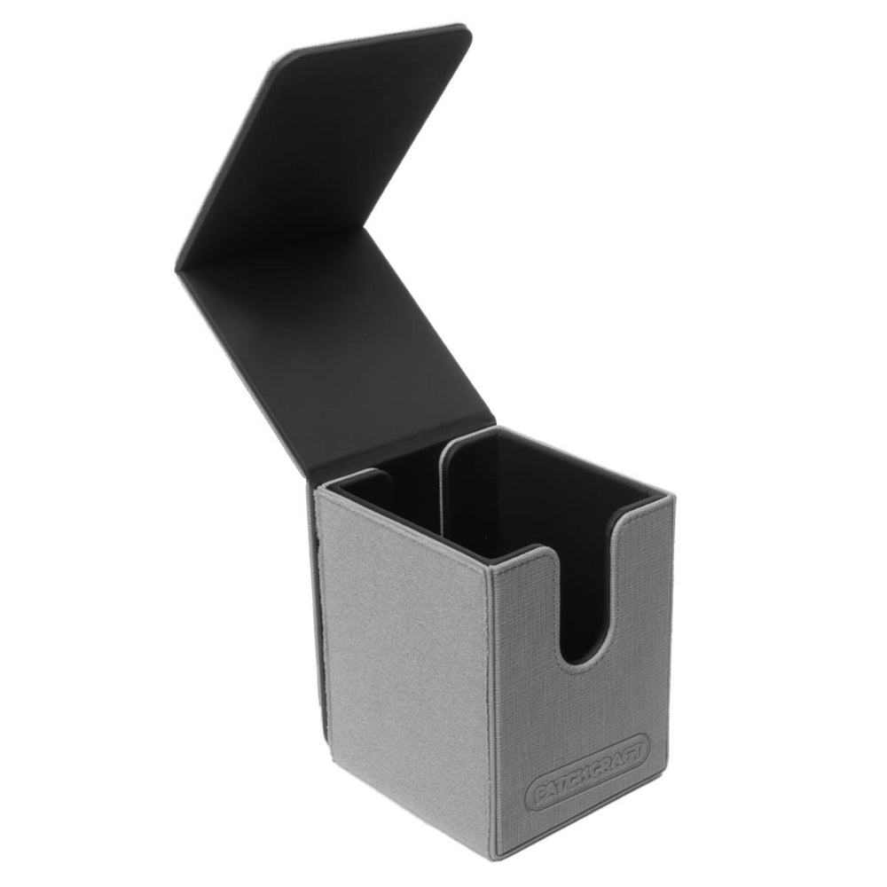 Ultra PRO Deck Box: Alcove Flip Patchcraft - Gray (Holds 100+)