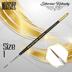 GSW: Brushes - GOLD SERIES Siberian Kolinsky (Size 1)