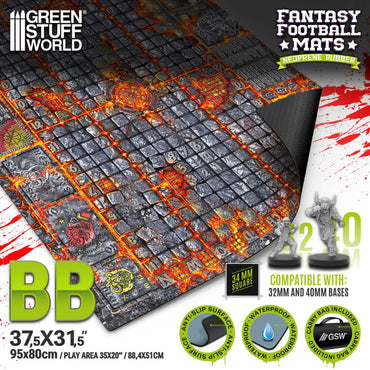 GSW: Fantasy Football Neoprene Mat - Hellcore Pitch