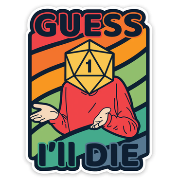 GlassStaff Stickers: Colourful Guess I'll Die