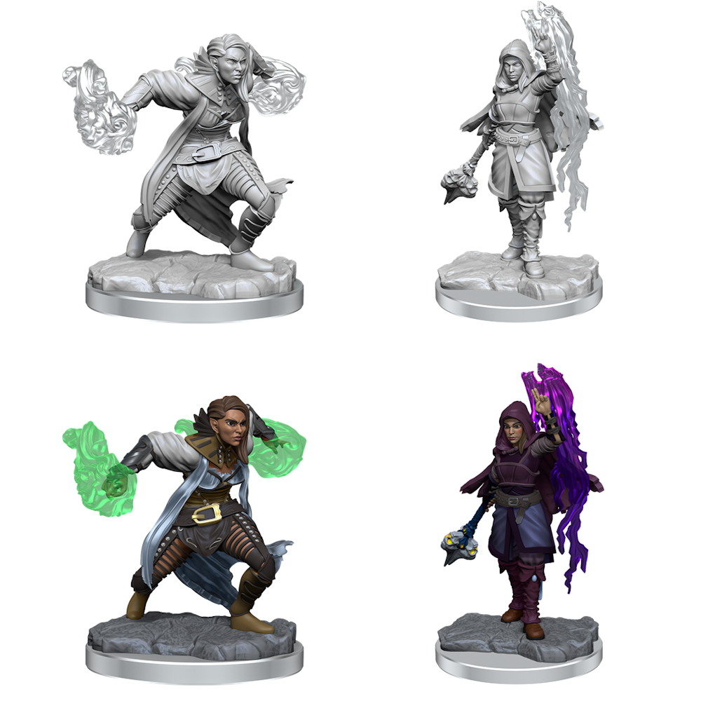 D&D Minis: Half-Elf Warlock