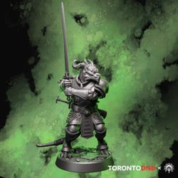 HELIOS Minis: Heroes of Tor'anoth - Dragonborn Fighter (Unpainted)