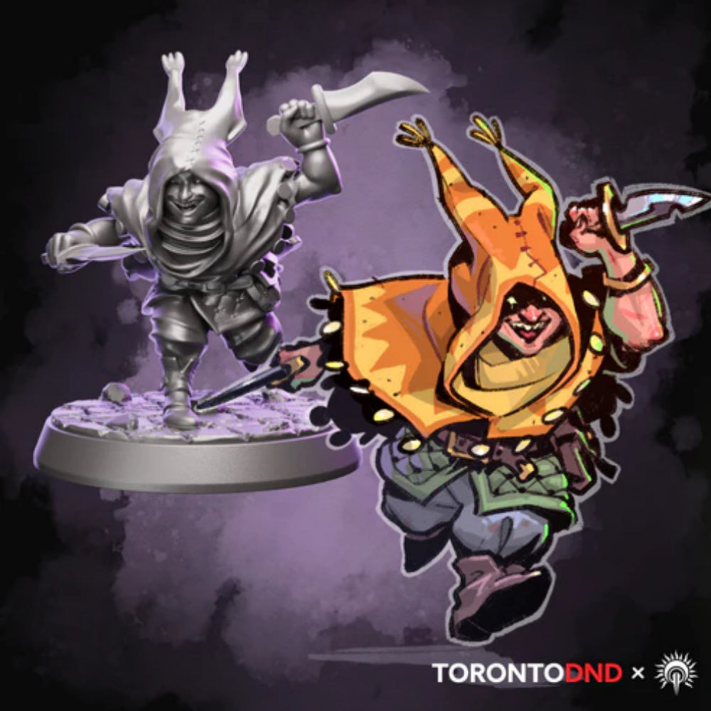 HELIOS Minis: Heroes of Tor'anoth - Halfling Rogue (Unpainted)