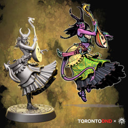 HELIOS Minis: Heroes of Tor'anoth - Tiefling Bard (Unpainted)