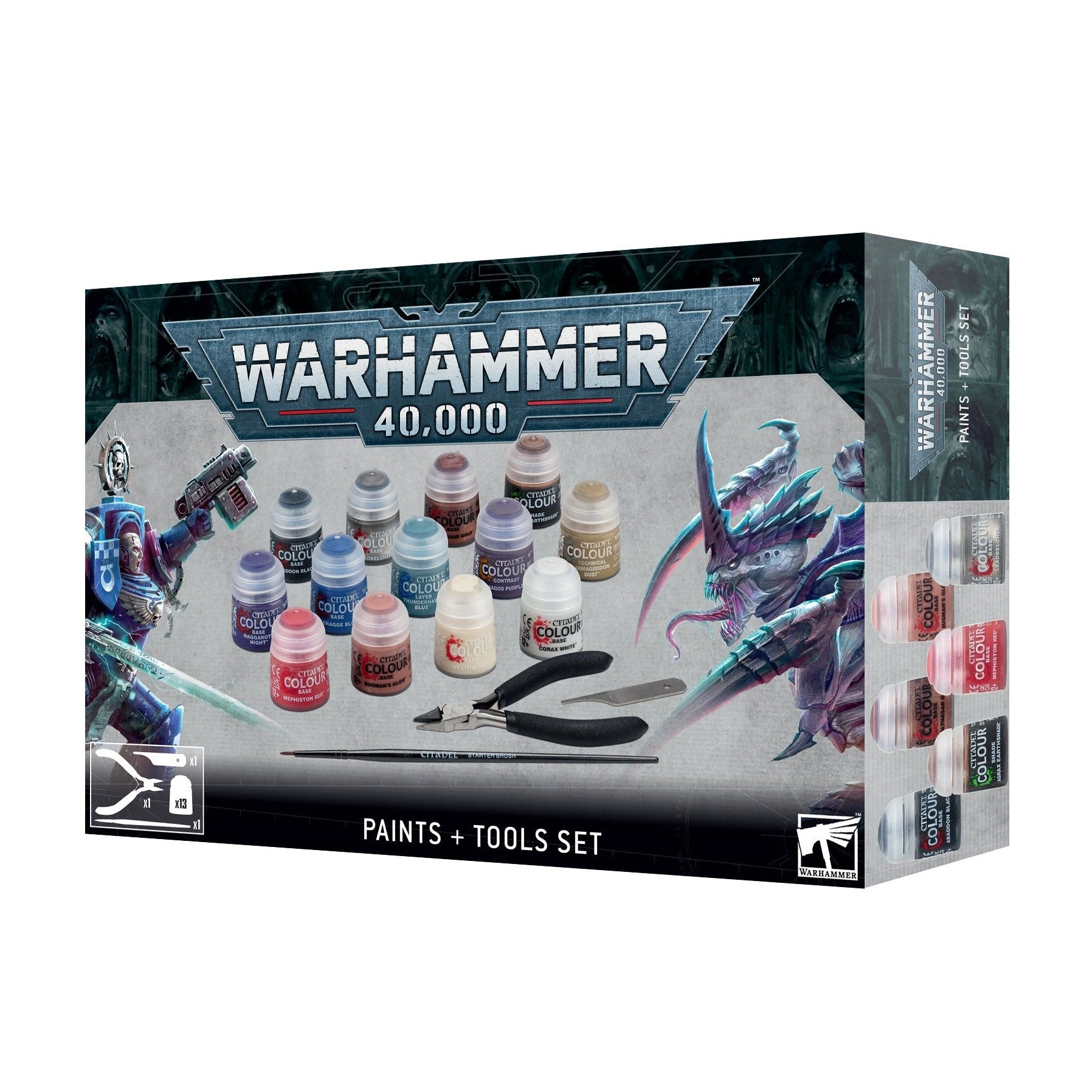 Warhammer 40k Paint + Tool Set