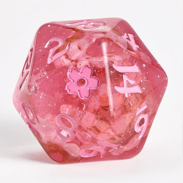 RPG Dice: Sakura Blossom - Pink ink (HYMGHO)