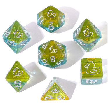 RPG Dice: Rubber Ducky - Silver Font (HYMGHO)