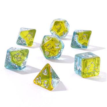 RPG Dice: Rubber Ducky - Silver Font (HYMGHO)