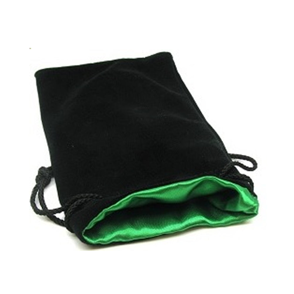 Koplow Dice Bag: Satin-Lined - Large Black/Green