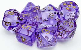 RPG Dice: Translucent Lavender (CHX30059)