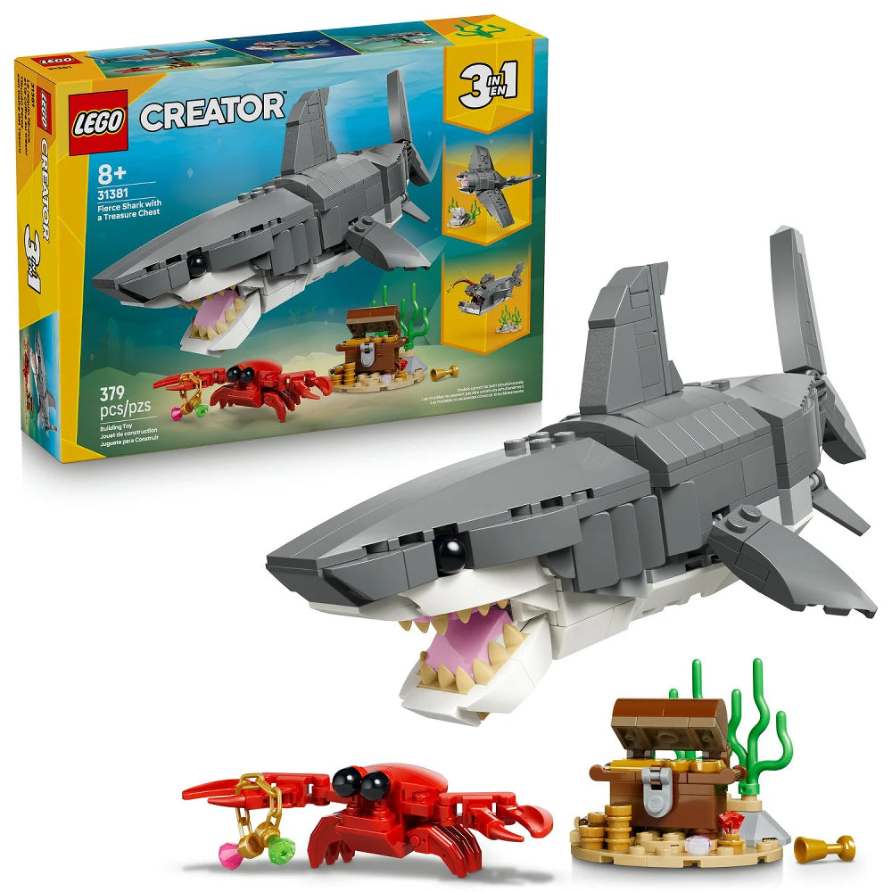LEGO® Creator 3-in-1: Fierce Shark with a Treasure Chest 3-in-1 - 31381