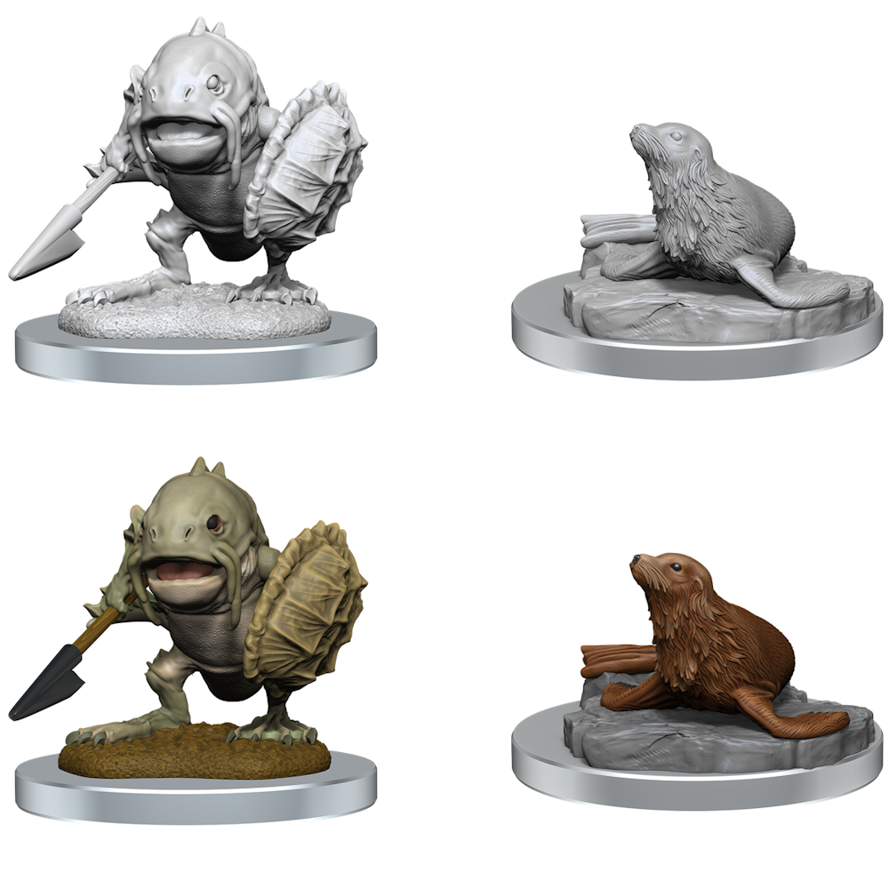 D&D Minis: Locathah and Seal