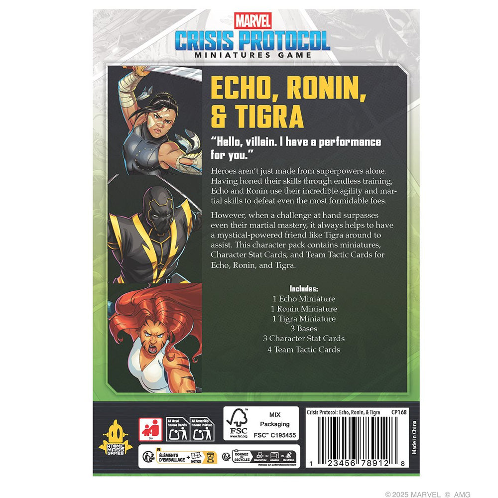 Marvel Crisis Protocol: Echo, Ronin, & Tigra Character Pack