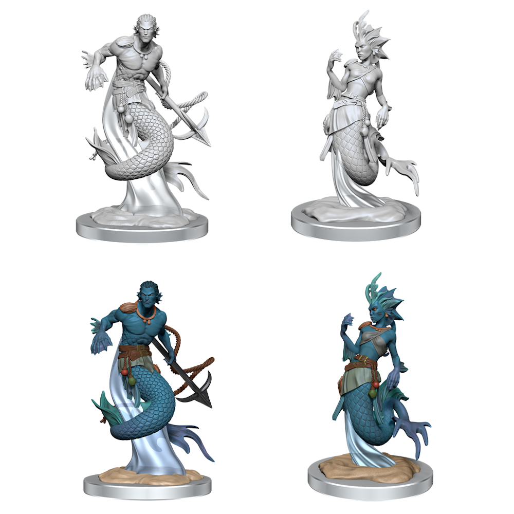 D&D Minis: Merfolk (Unpainted / WV20)