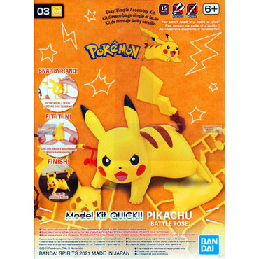 Pokemon Model Kit: QUICK!! (03) Pikachu - Battle Pose