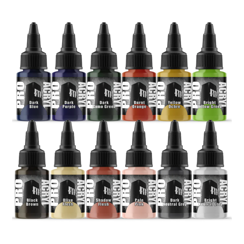 Monument Hobbies: Pro Acryl Expansion Set #1 (12 Colors)