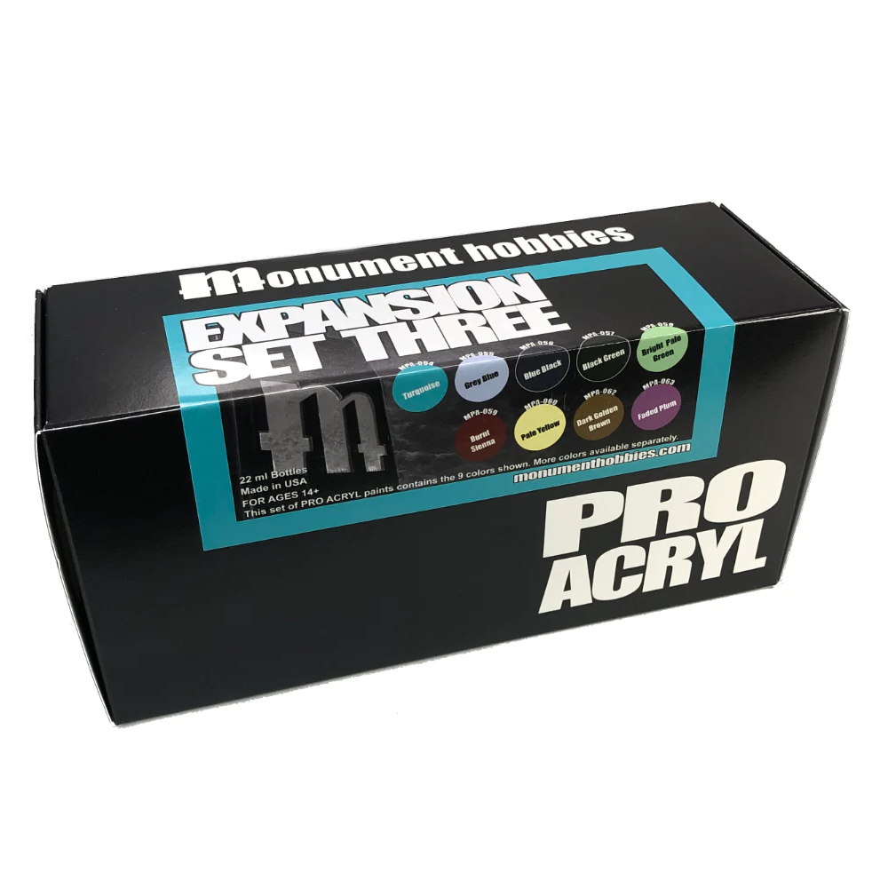 Monument Hobbies: Pro Acryl Expansion Set #3 (9 Colors)