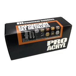 Monument Hobbies: Pro Acryl Expansion Set - Metallics (9 Colors)