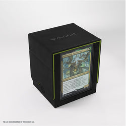 MTG Deck Box: Secrets Of Strixhaven Squire Plus XL Convertible - Black/Green (Holds 100+ / Gamegenic)