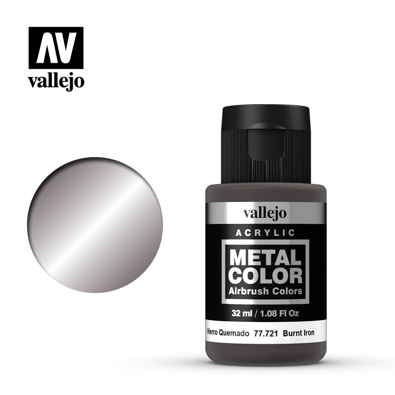 Vallejo: Metal Color - Burnt Iron (32ml) (77.721)