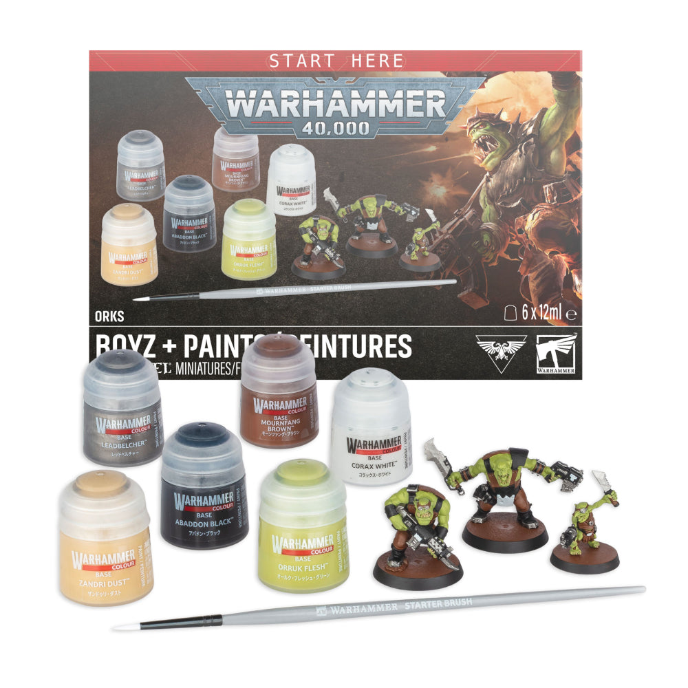 (PREORDER) Orks: Boyz + Paints Set