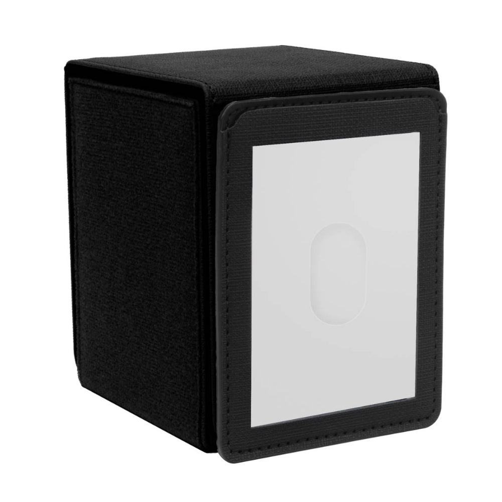 Ultra PRO Deck Box: Alcove Flip Patchcraft - Black (Holds 100+)