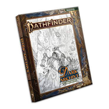 Pathfinder 2E: Dark Archive Sketch Cover (Remaster) (HC)