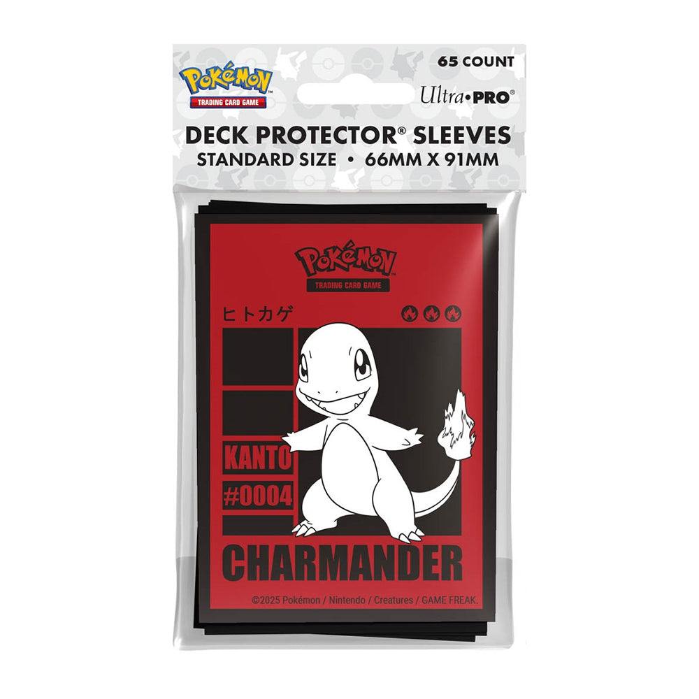 Pokemon Deck Protector Sleeves: Charmander 2025 (65 Count / Ultra PRO)